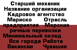 Старший механик › Название организации ­ Кадровое агентство "Мариско-2" › Отрасль предприятия ­ Морские, речные перевозки › Минимальный оклад ­ 1 - Все города Работа » Вакансии   . Чувашия респ.,Новочебоксарск г.